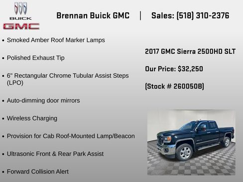 Certified 2017 GMC Sierra 2500 SLT w/ Driver Alert Package AWD/4WD image 18