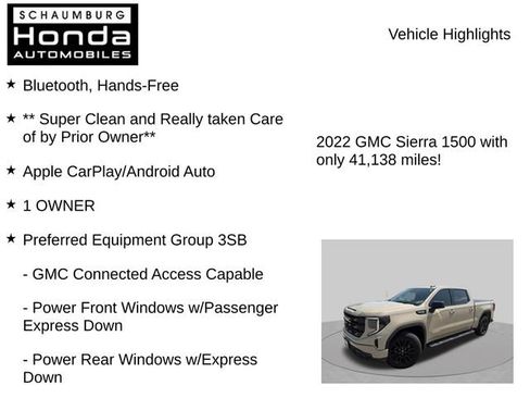 Used 2022 GMC Sierra 1500 Elevation w/ LPO, Elevation Black Package AWD/4WD image 8