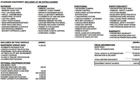 Used 2020 Lincoln Aviator Reserve w/ Equipment Group 202A image 2