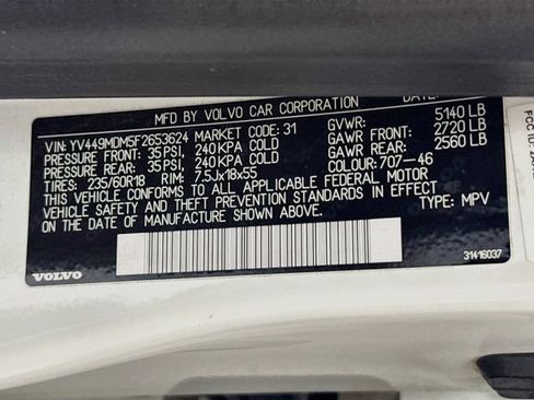Used 2015 Volvo XC60 T6 Platinum FWD image 30
