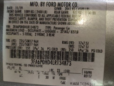 Used 2020 Ford Fusion SE FWD image 33
