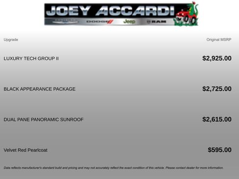 New 2025 Jeep Grand Cherokee L Limited w/ Luxury Tech Group II image 3