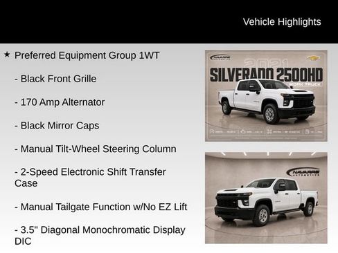 Used 2021 Chevrolet Silverado 2500 W/T w/ Gooseneck/5TH Wheel Package AWD/4WD image 10