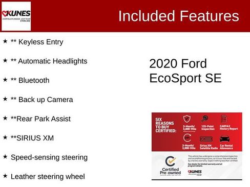 Used 2020 Ford EcoSport SE image 3