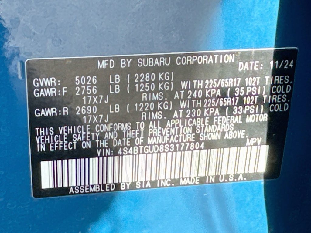 Certified 2025 Subaru Outback Wilderness AWD/4WD image 31