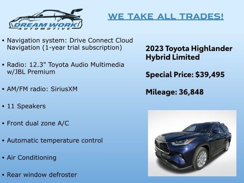 Used 2023 Toyota Highlander Limited image 2