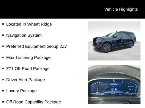 Used 2024 Chevrolet Tahoe Z71 w/ Z71 Off-Road Package AWD/4WD image 9