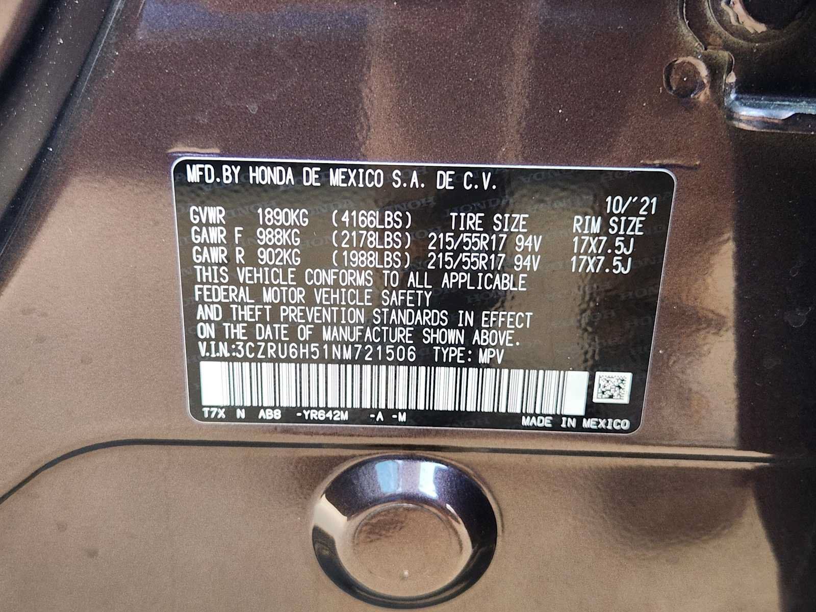 Used 2022 Honda HR-V EX image 33