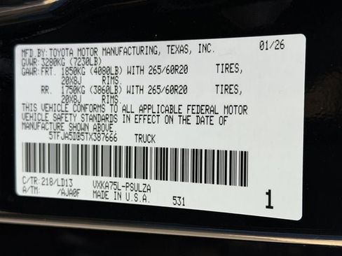 New 2026 Toyota Tundra Limited image 27