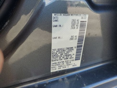 Used 2022 Nissan Altima 2.5 SL FWD image 25