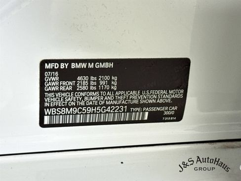 Used 2017 BMW M3 RWD image 41