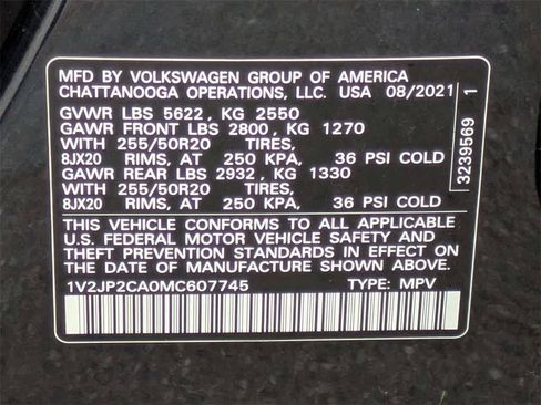 Used 2021 Volkswagen Atlas SE image 42