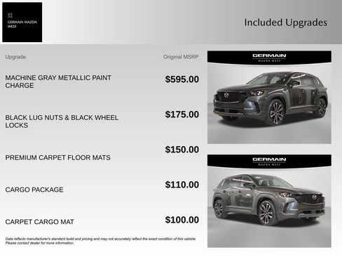 Used 2023 MAZDA CX-50 AWD 2.5 S w/ Cargo Package image 11
