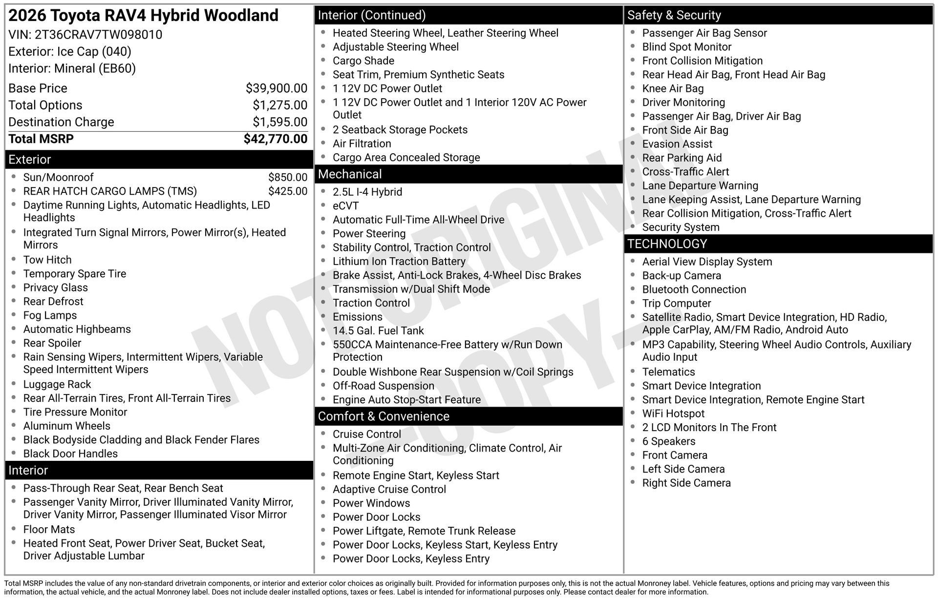 New 2026 Toyota RAV4 AWD image 16