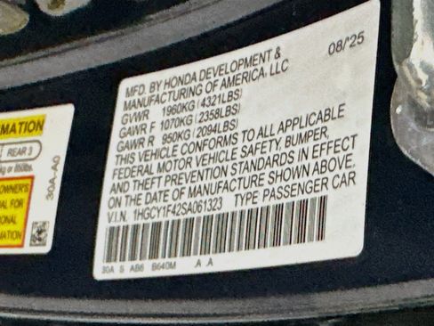 Used 2025 Honda Accord SE image 12