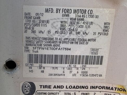 Used 2013 Ford F150 Lariat w/ Luxury Equipment Group image 9