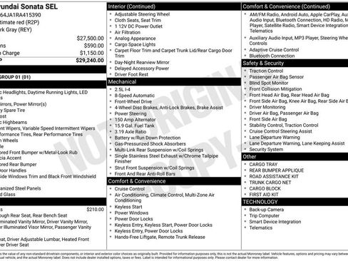 Certified 2024 Hyundai Sonata SEL image 30