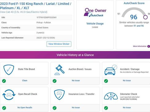 Used 2023 Ford F150 Lariat w/ Equipment Group 502A High image 5