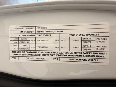 Used 2024 Jeep Grand Cherokee L Summit AWD/4WD image 66