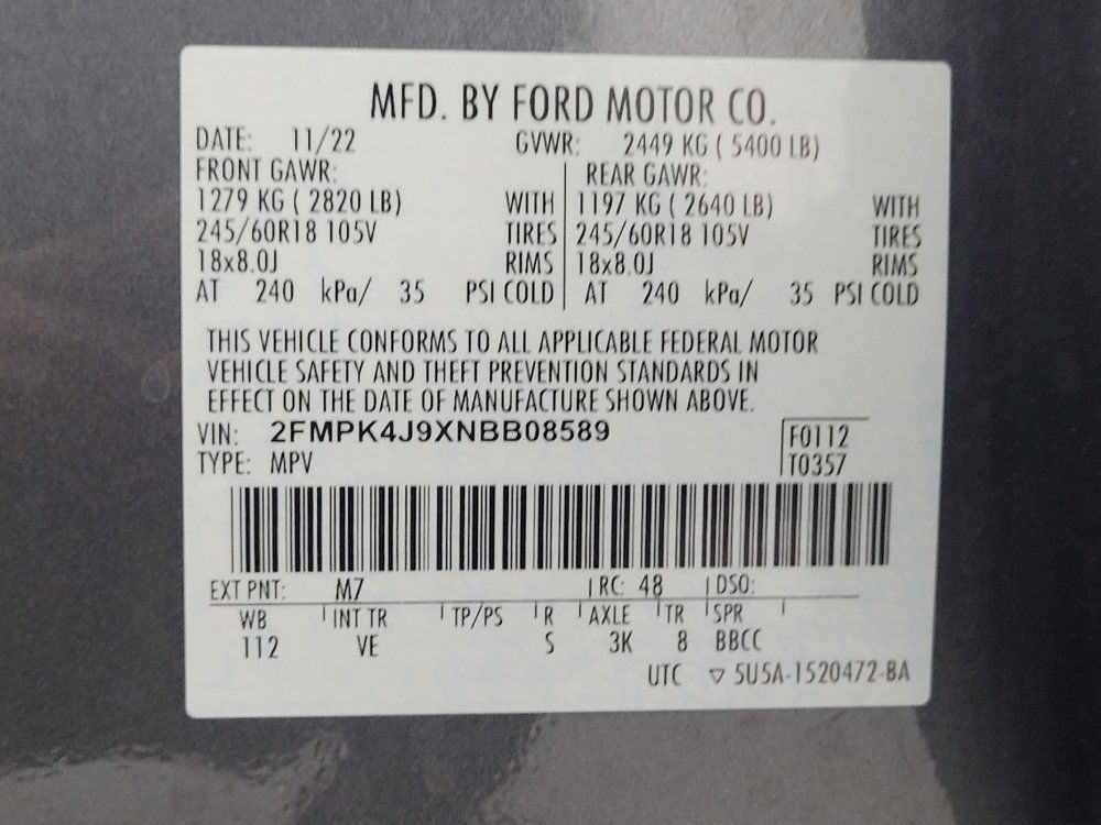 Used 2022 Ford Edge SEL w/ Convenience Package AWD/4WD image 33