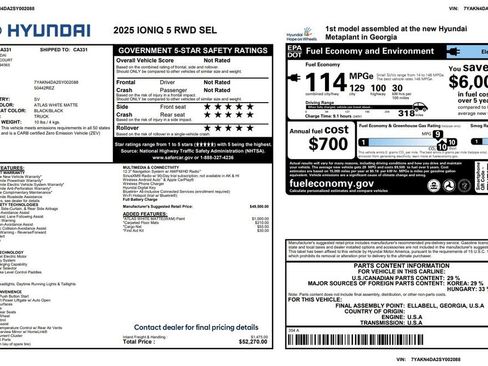 Used 2025 Hyundai Ioniq 5 SEL image 2