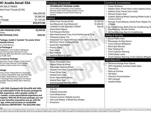 Used 2020 GMC Acadia Denali w/ Technology Package FWD image 16