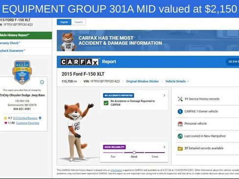 Used 2015 Ford F150 XLT w/ Equipment Group 301A Mid image 4