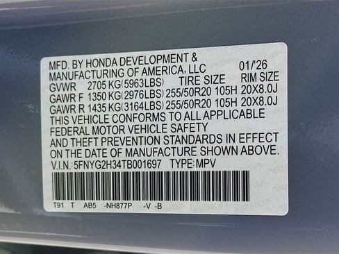 New 2026 Honda Pilot Sport image 31