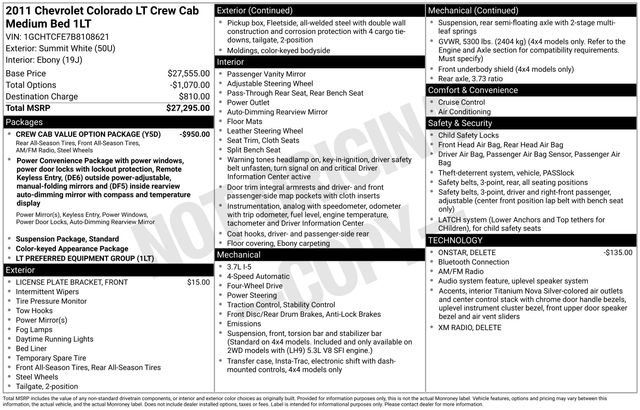 Used 2011 Chevrolet Colorado LT AWD/4WD image 11