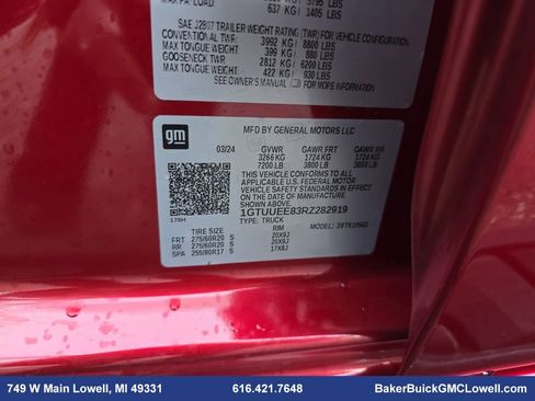 Used 2024 GMC Sierra 1500 AT4 w/ Technology Package image 38