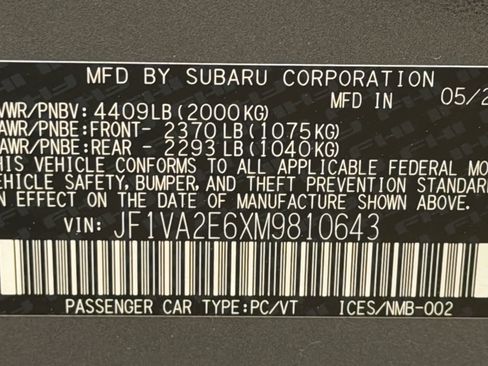 Used 2021 Subaru WRX STI image 38