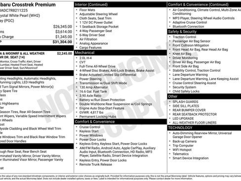 Certified 2024 Subaru Crosstrek 2.0i Premium image 31