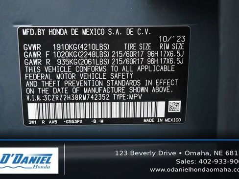 Used 2024 Honda HR-V LX image 43