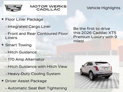 New 2026 Cadillac XT5 Premium Luxury w/ Driver Assist Package AWD/4WD image 12