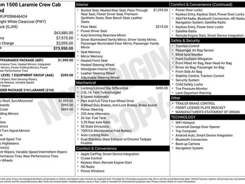 Used 2025 RAM 1500 Laramie w/ Sport Appearance Package image 35