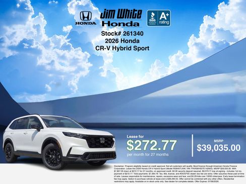 New 2026 Honda CR-V Sport image 3