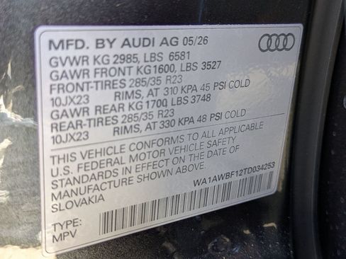 New 2026 Audi SQ8 Premium Plus AWD/4WD image 17