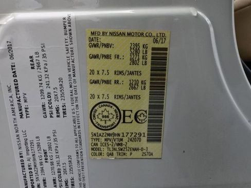 Used 2017 Nissan Murano Platinum image 49