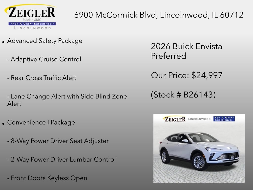 New 2026 Buick Envista Preferred w/ Convenience I Package FWD image 6