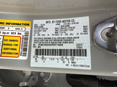 Certified 2024 Ford Bronco Sport Badlands AWD/4WD image 25