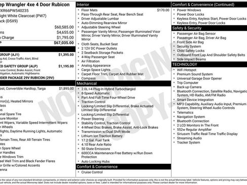 Used 2023 Jeep Wrangler Unlimited Rubicon 4xe w/ Safety Group AWD/4WD image 46