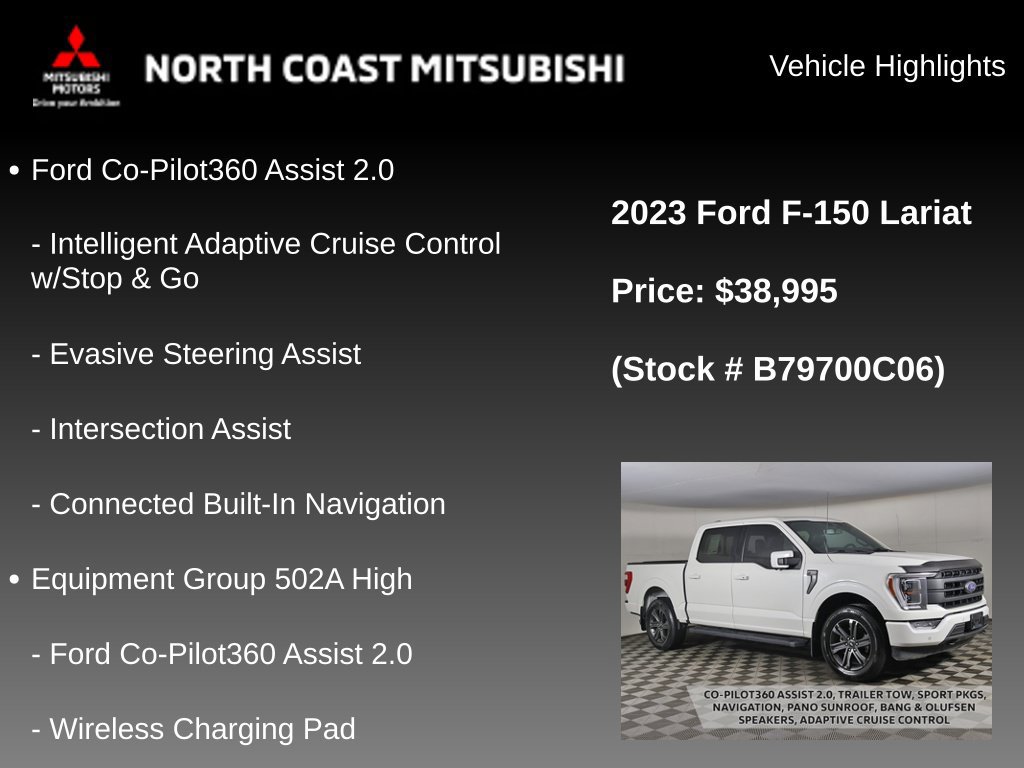 Used 2023 Ford F150 Lariat w/ Equipment Group 502A High AWD/4WD image 2