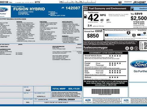 Used 2018 Ford Fusion S image 3