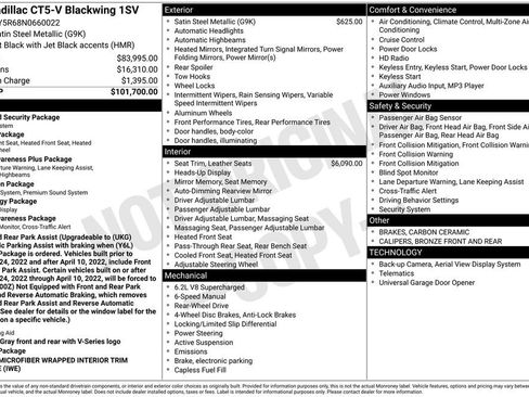 Used 2022 Cadillac CT5 V Blackwing image 23