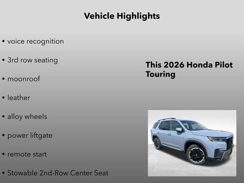 New 2026 Honda Pilot Touring image 15