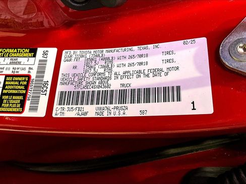 Used 2025 Toyota Tundra SR5 AWD/4WD image 20