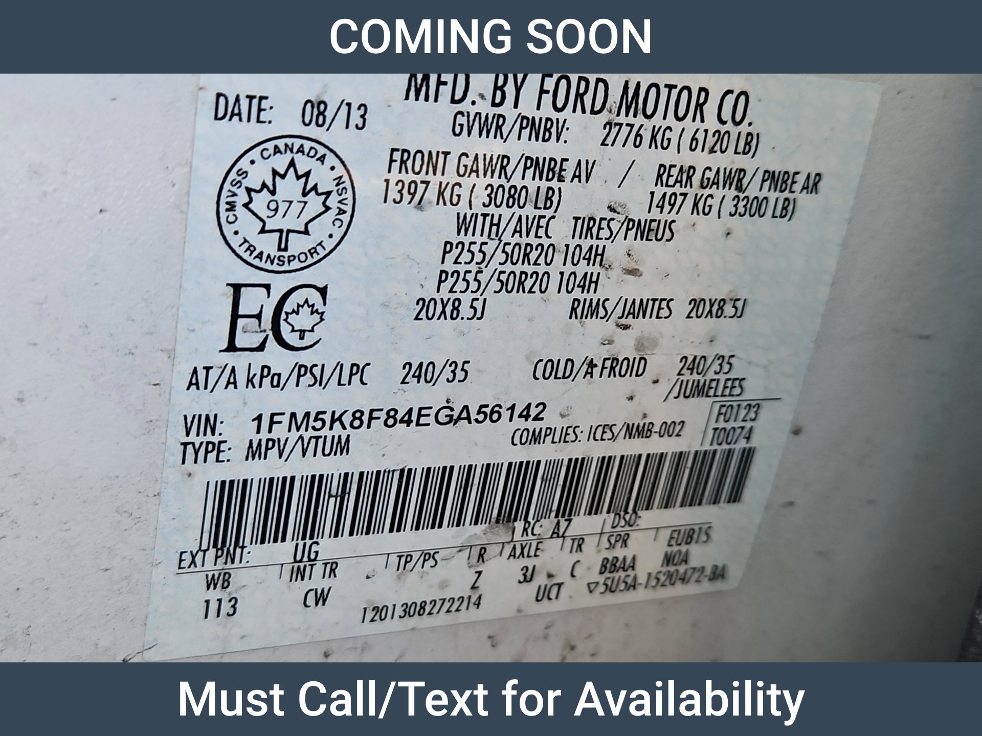 Used 2014 Ford Explorer Limited w/ Equipment Group 302A AWD/4WD image 13