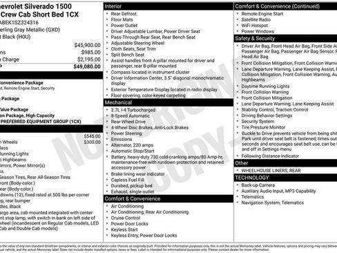 Used 2025 Chevrolet Silverado 1500 Custom RWD image 12
