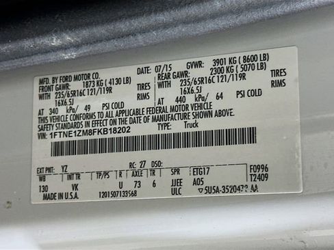 Used 2015 Ford Transit 150 130 Low Roof image 29