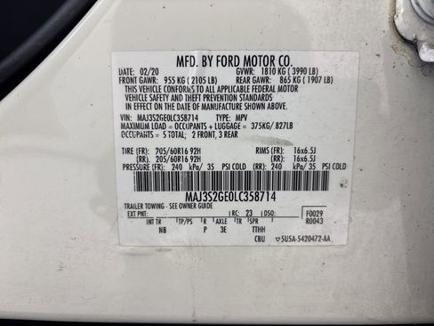 Used 2020 Ford EcoSport SE image 9